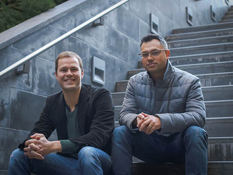 Rob (right) and Christian (left) co-founders of Ooder