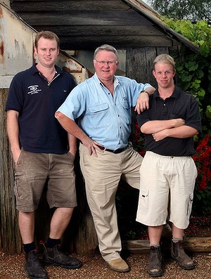 Chris, Bruce and John Tyrell of Tyrell Wines know the Hunter Valley's secrets.