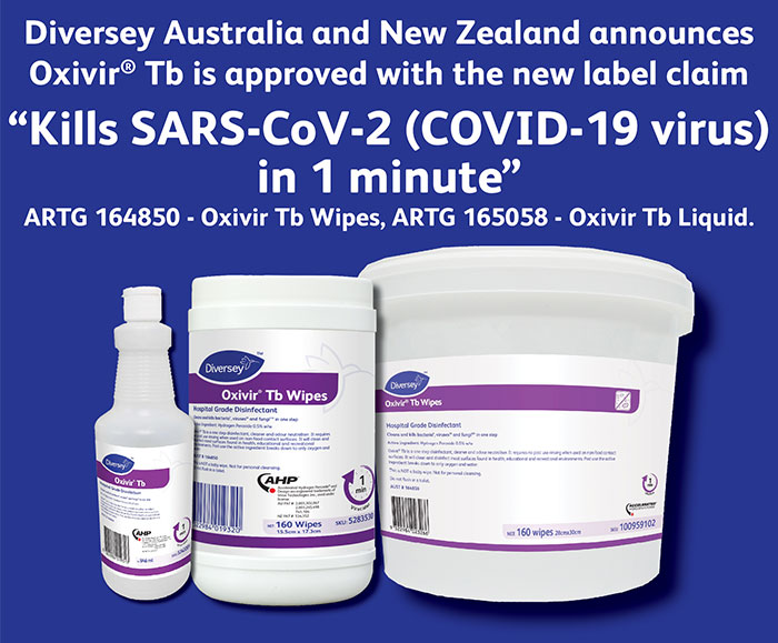 Diversey - Oxivir Disinfectant kills Covid virus