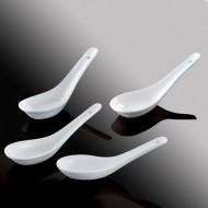 Double Lines Porcelain Spoons